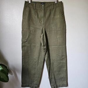 EUC TALBOTS SUPERSOFT CARGO PANT ARMY GREEN SIZE 6 WOMENS